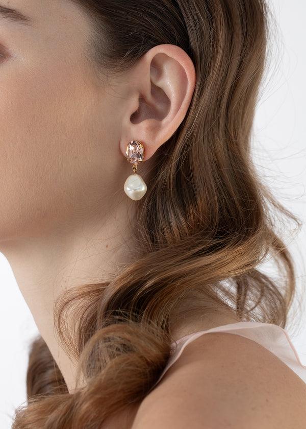 Jennifer Behr Tunis Earrings Antique Rose