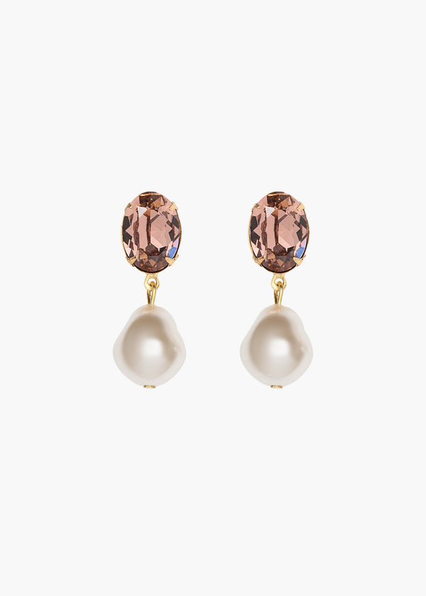 jennifer behr Tunis Earrings Antique Rose