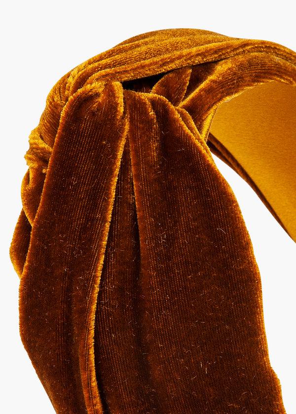 Jennifer Behr Twist Headband In Velvet Topaz