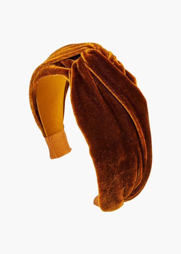 jennifer behr Twist Headband in Velvet Topaz