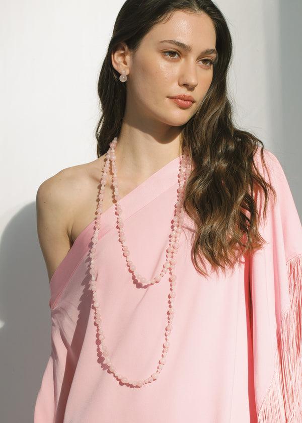 Jennifer Behr Veda Necklace Rose Quartz
