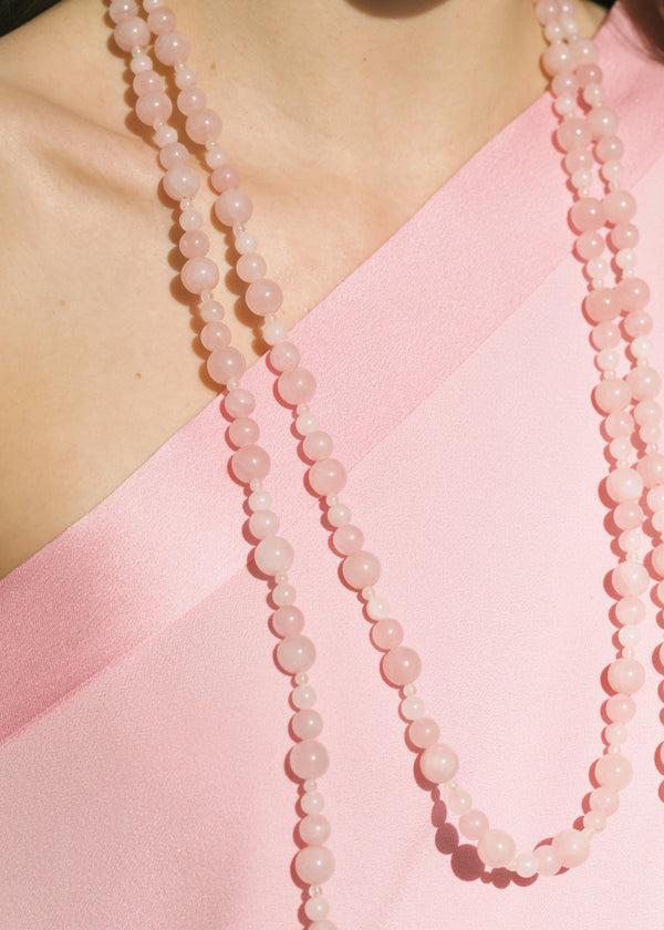 Jennifer Behr Veda Necklace Rose Quartz