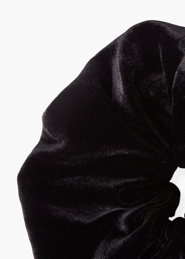 Jennifer Behr Velvet Scrunchie Black