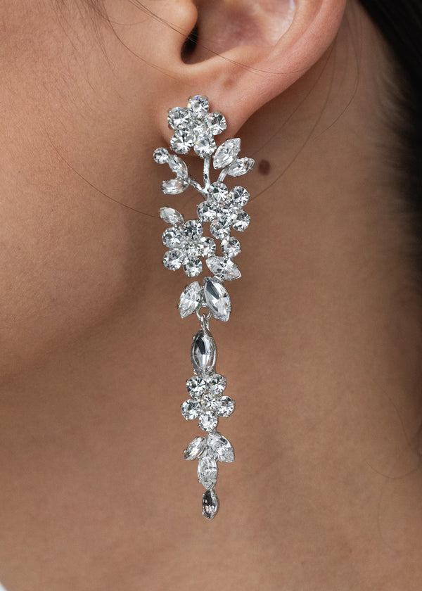 Jennifer Behr Verlee Earrings Crystal