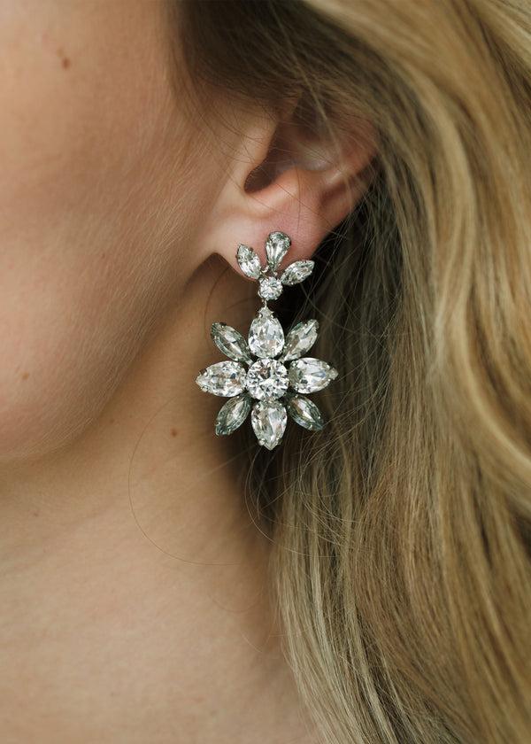 Jennifer Behr Vienna Earrings Crystal