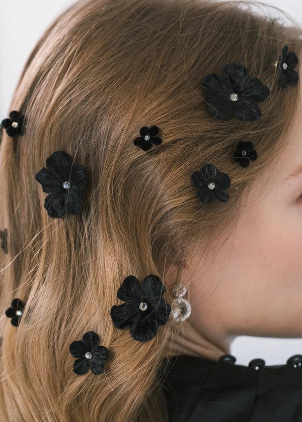 Jennifer Behr Viola Hair Magnet Set Crystal Black