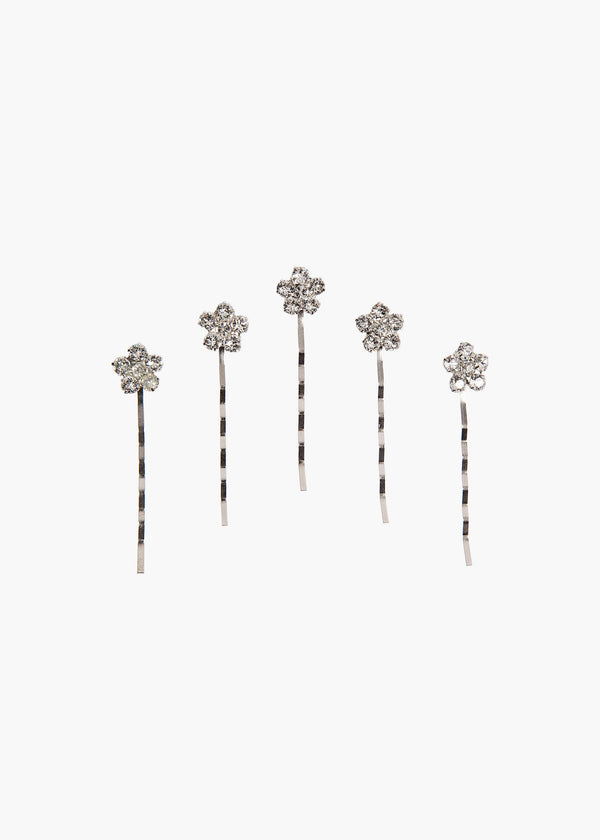 jennifer behr Violet Bobby Pin Set Crystal