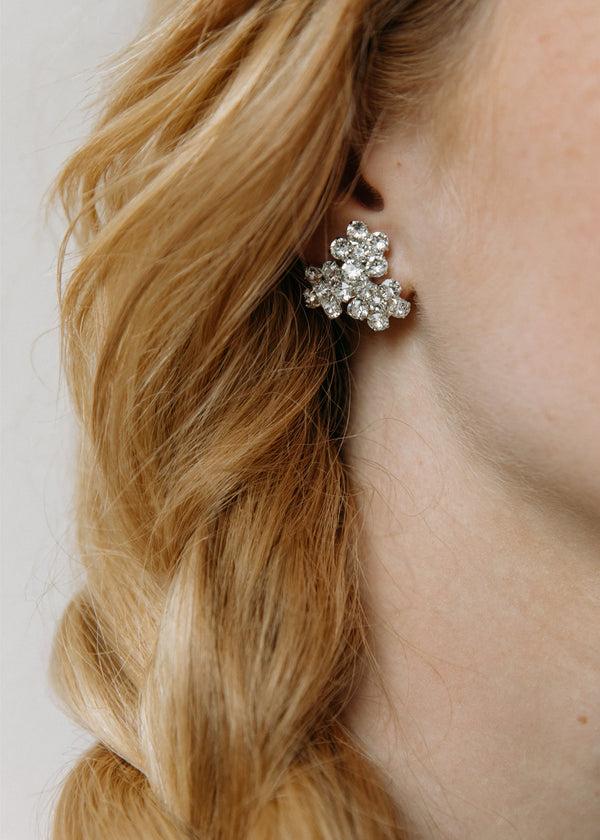 Jennifer Behr Violet Stud Earrings Crystal