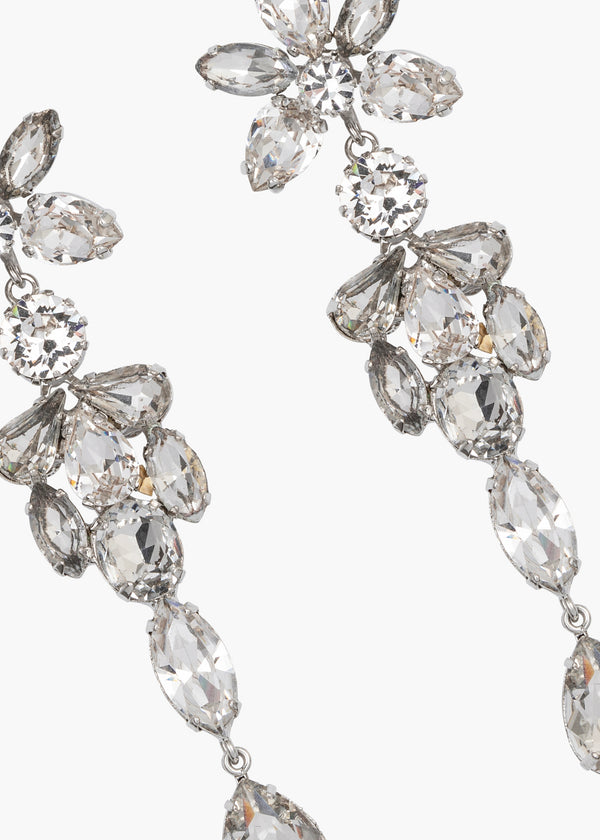 Jennifer Behr Violetta Earrings Crystal
