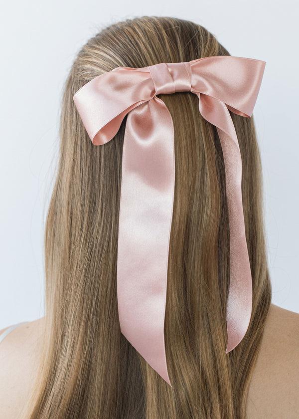 Jennifer Behr Virginia Bow Barrette Blush