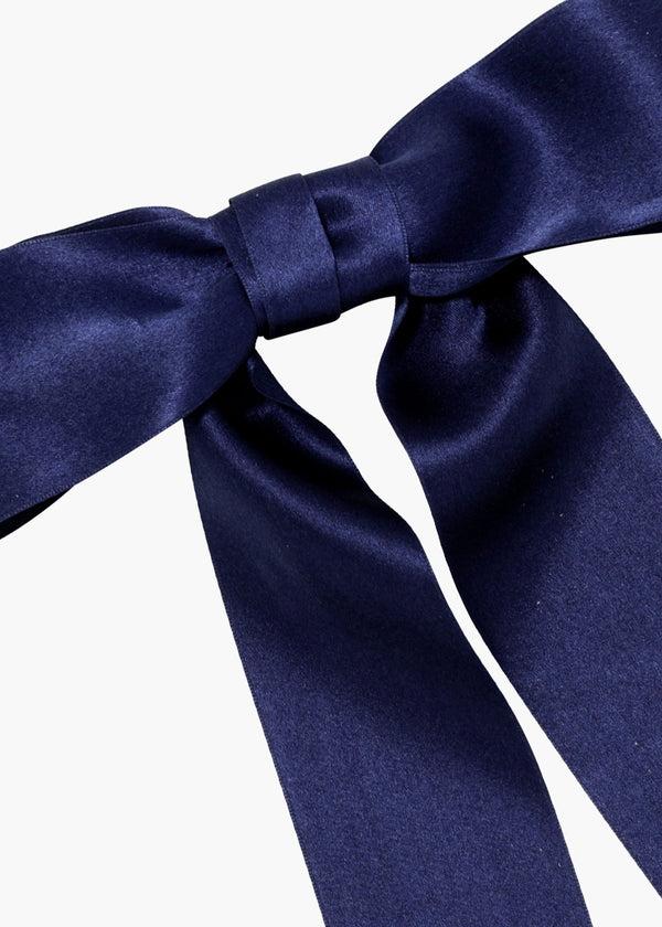 Jennifer Behr Virginia Bow Barrette Navy