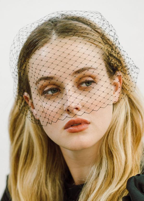 Jennifer Behr Voilette Headband Black