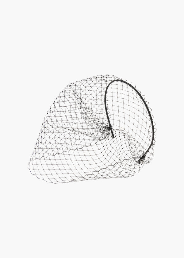 jennifer behr Voilette Headband Black