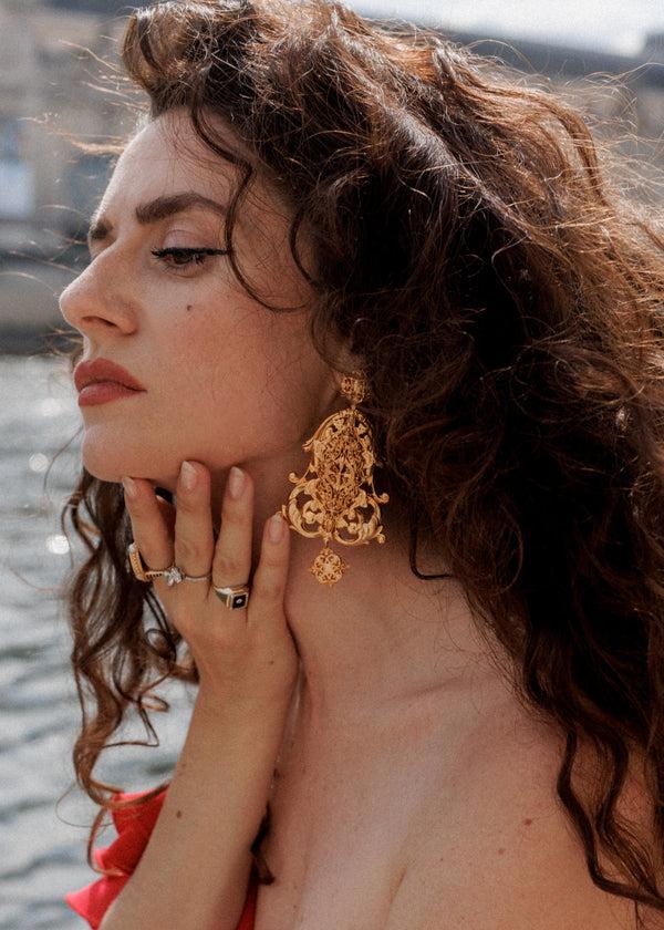 Jennifer Behr Jennifer Behr X Léanne Ansar Aimée Earrings Gold