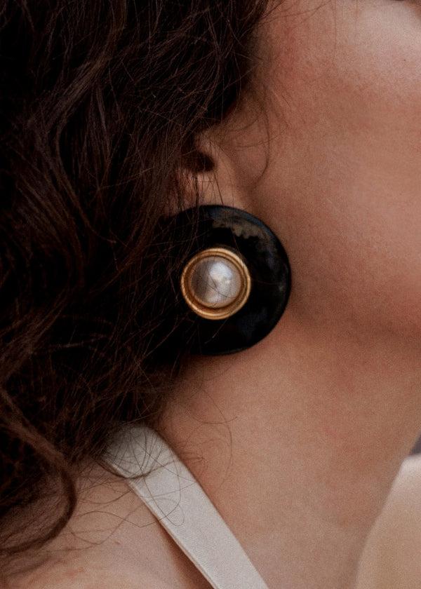 Jennifer Behr Jennifer Behr X Léanne Ansar Lili Earrings Black