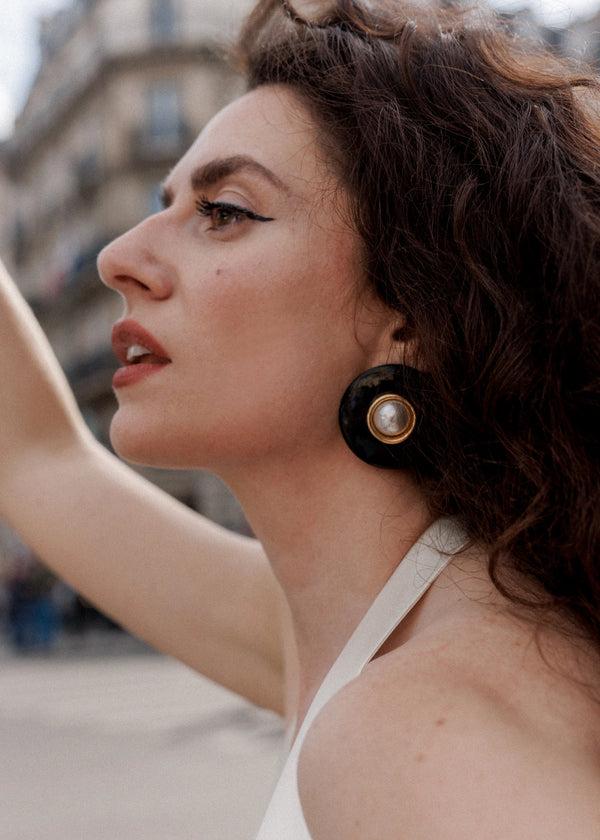 Jennifer Behr Jennifer Behr X Léanne Ansar Lili Earrings Black