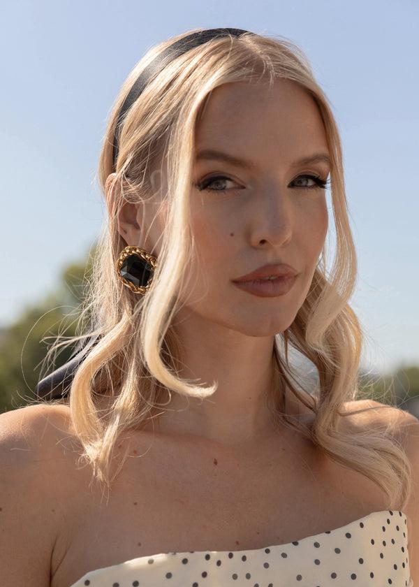 Jennifer Behr Jennifer Behr X Leonie Hanne Audrey Headband Black