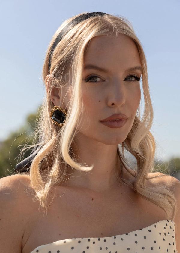 Jennifer Behr Jennifer Behr X Leonie Hanne Belle Stud Earrings Jet