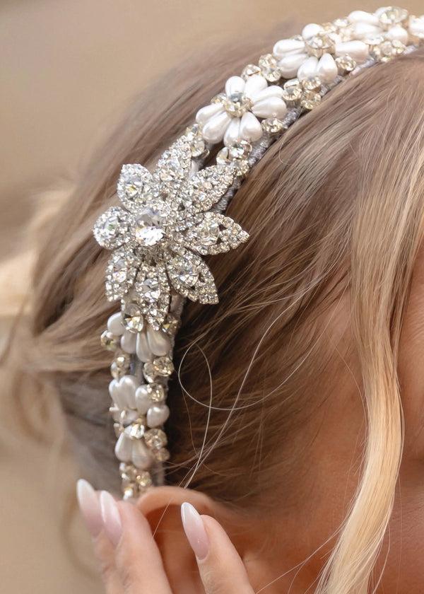 Jennifer Behr Jennifer Behr X Leonie Hanne Grace Headband Crystal Pearl