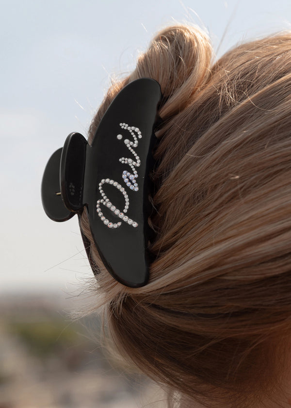 Jennifer Behr Jennifer Behr X Leonie Hanne Paris Jaw Clip Black Crystal