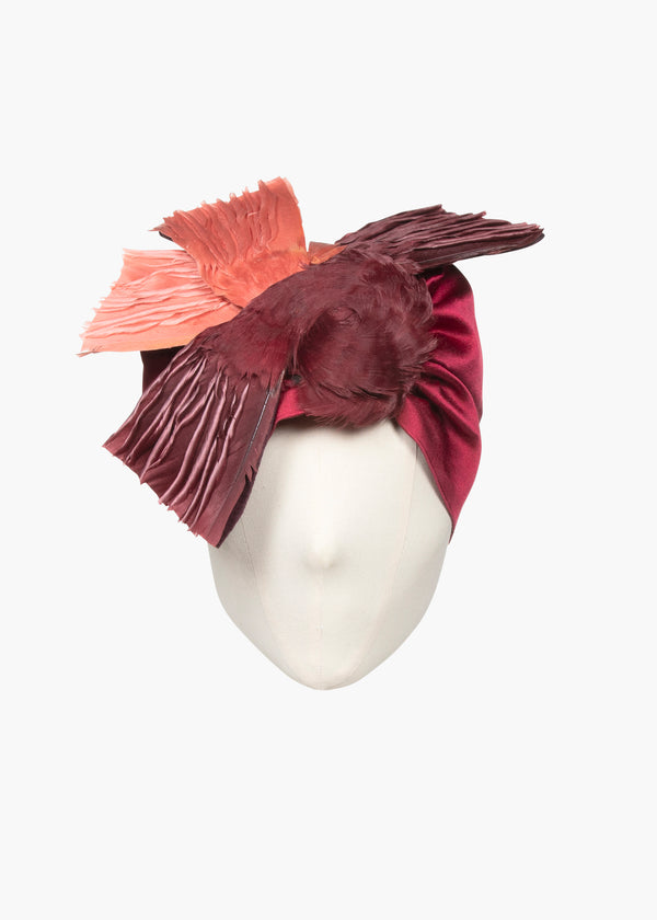 jennifer behr Jennifer Behr x New York Vintage Edie Turban Ruby