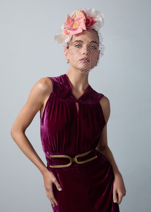 Jennifer Behr Jennifer Behr X New York Vintage Effie Voilette Garden