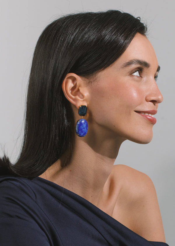 Jennifer Behr Xiomara Earrings Lapis