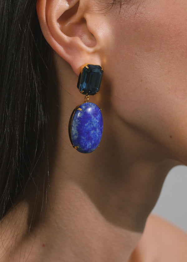 Jennifer Behr Xiomara Earrings Lapis