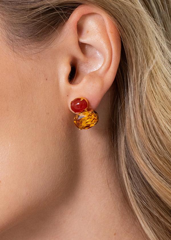 Jennifer Behr Yvette Earrings Carnelian