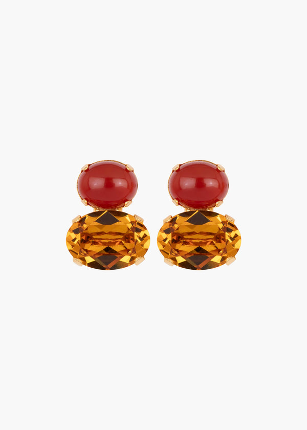 jennifer behr Yvette Earrings Carnelian
