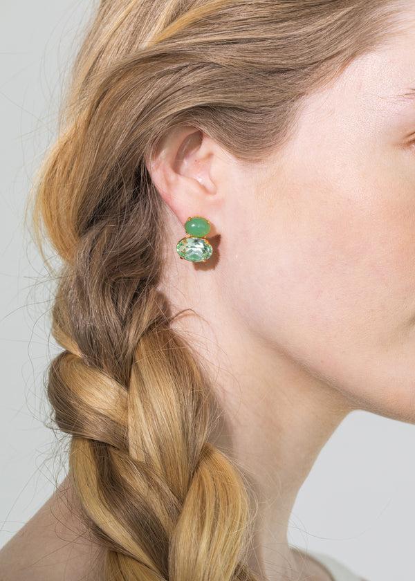 Jennifer Behr Yvette Earrings Chalcedony