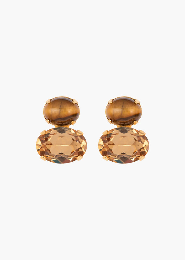 jennifer behr Yvette Earrings Tigers Eye