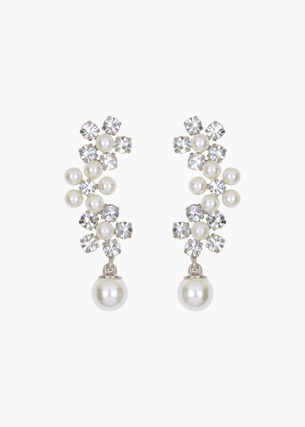 jennifer behr Zaya Earrings Crystal