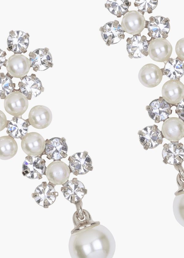 Jennifer Behr Zaya Earrings Crystal