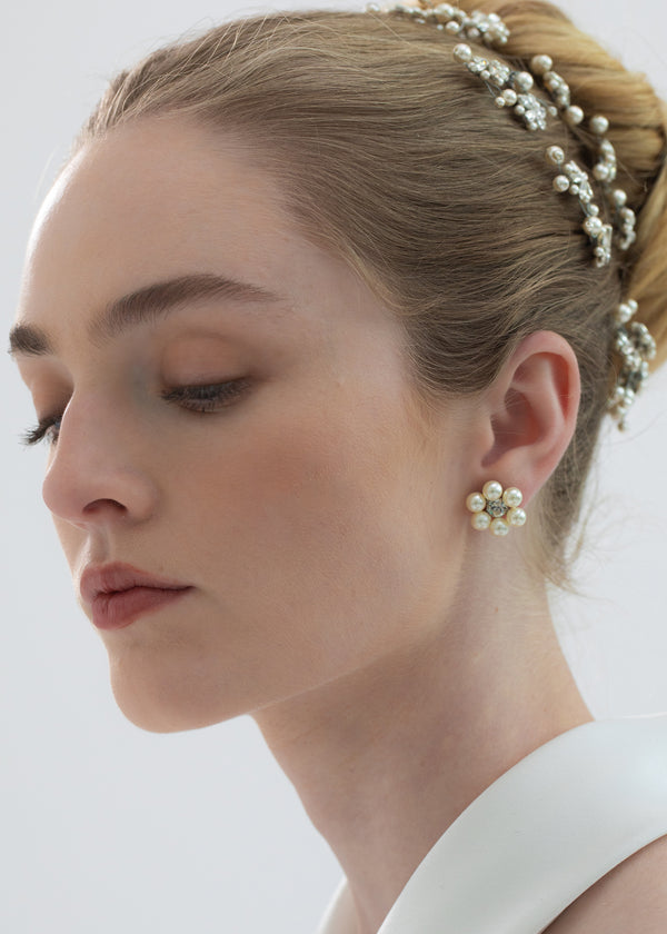 Jennifer Behr Zaya Studs Crystal