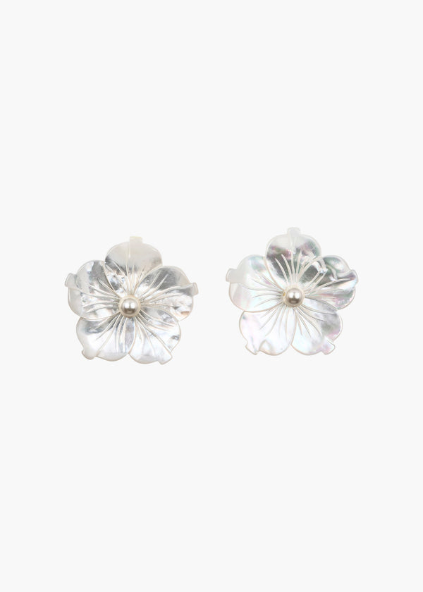 jennifer behr Zia Stud Earrings Mother of Pearl