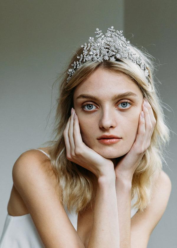 Jennifer Behr Zonya Tiara Crystal