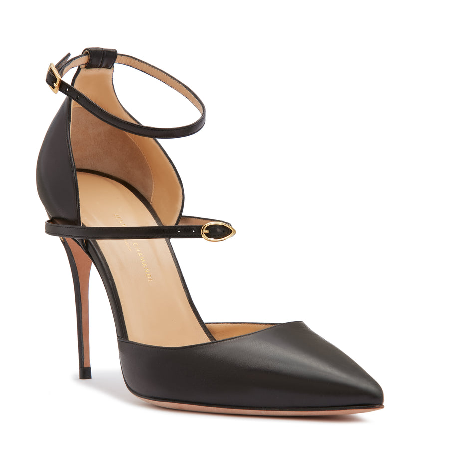 Jennifer Chamandi ENRICO 105 Black Nappa