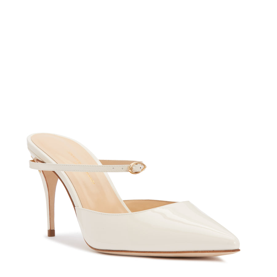Jennifer Chamandi GIUSEPPE 85 Chalk White Patent