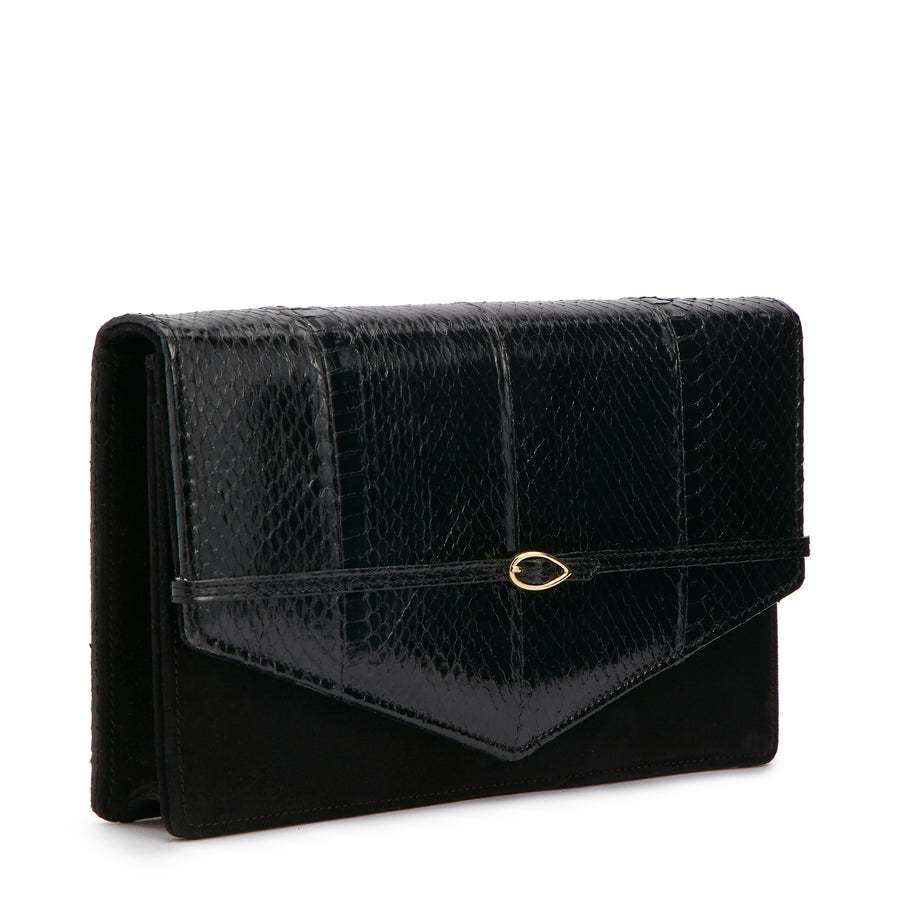 Jennifer Chamandi LE 8 Black Suede Elaphe