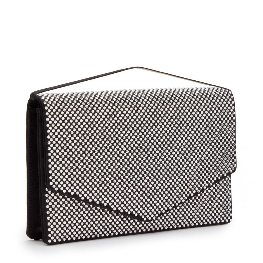 Jennifer Chamandi LE 8 STRASS Black Satin