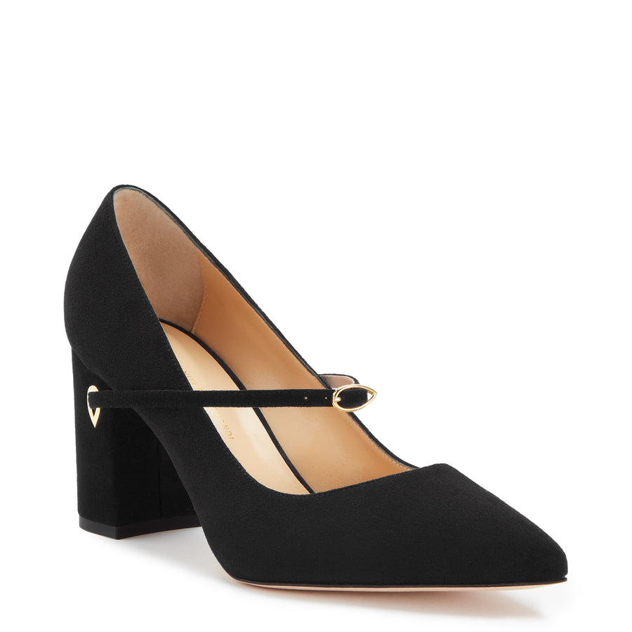Jennifer Chamandi LORE 85 Black Suede