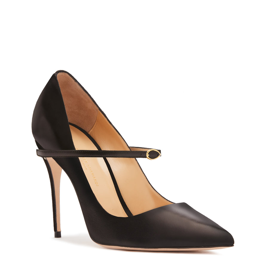 Jennifer Chamandi LORENZO 105 Black Nappa