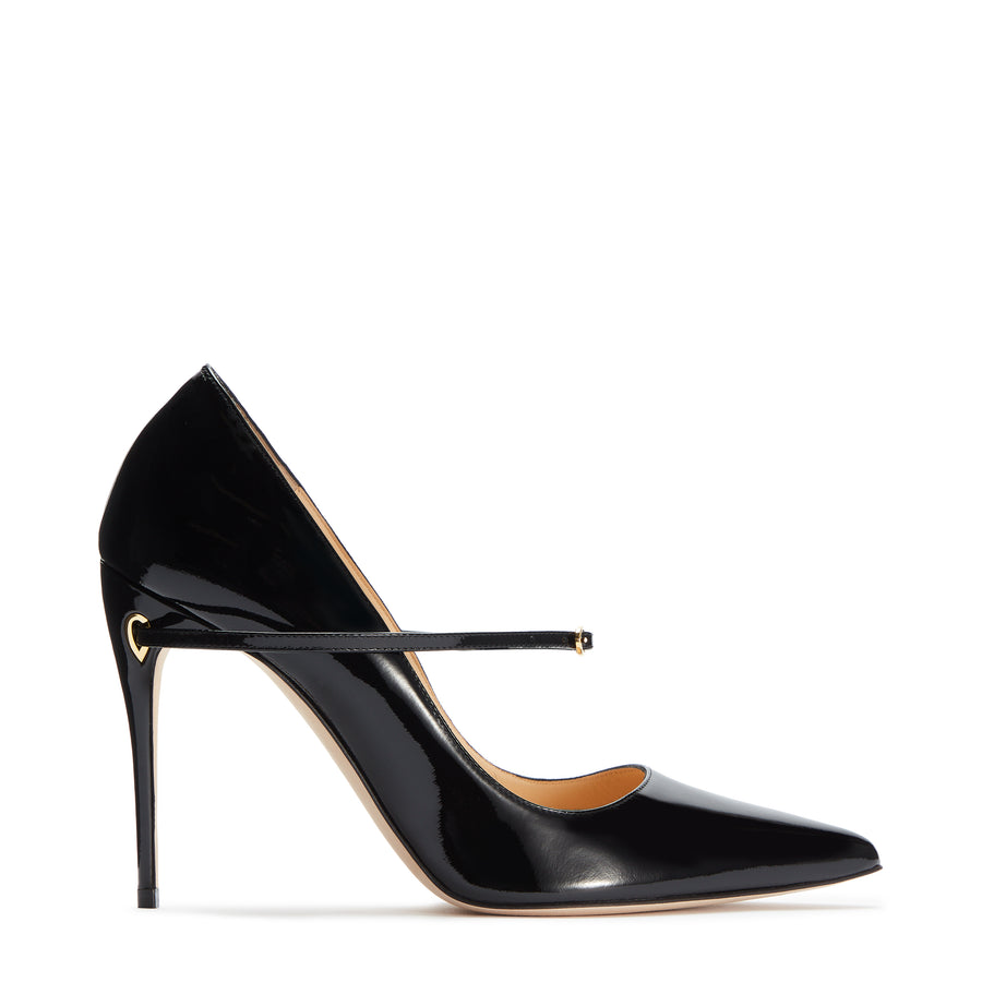 jennifer chamandi LORENZO 105 Black Patent
