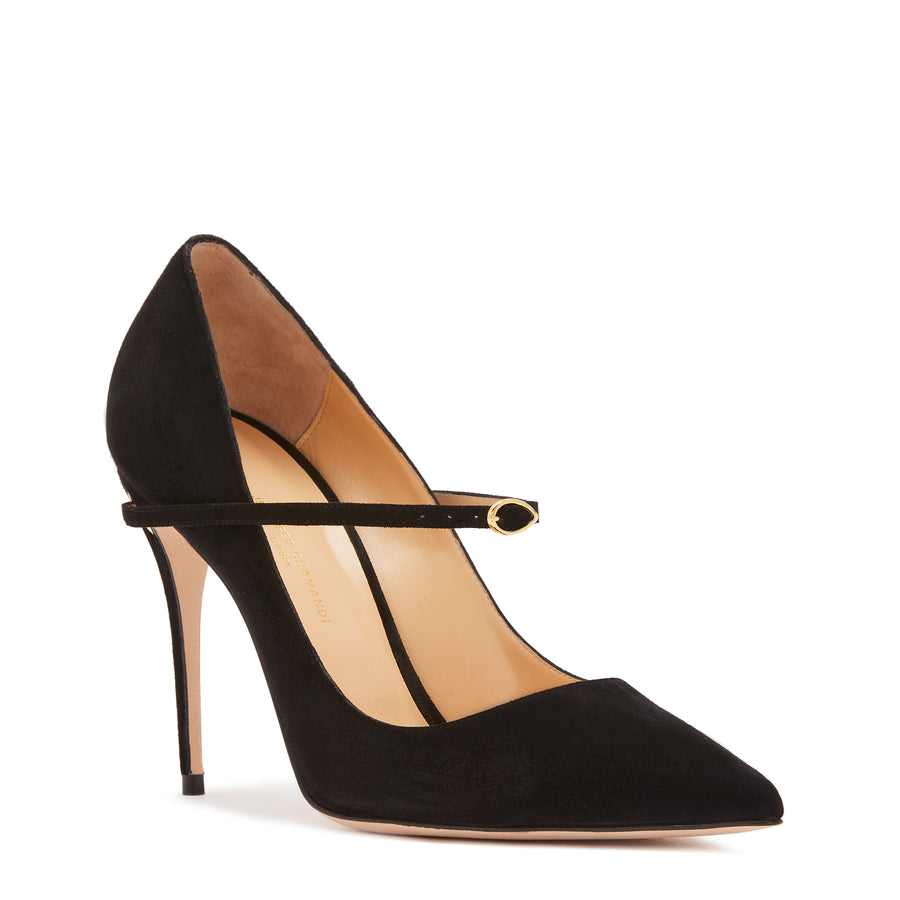 Jennifer Chamandi LORENZO 105 Black Suede