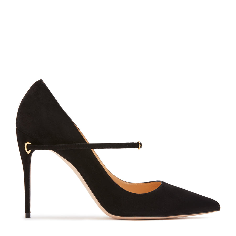 jennifer chamandi LORENZO 105 Black Suede