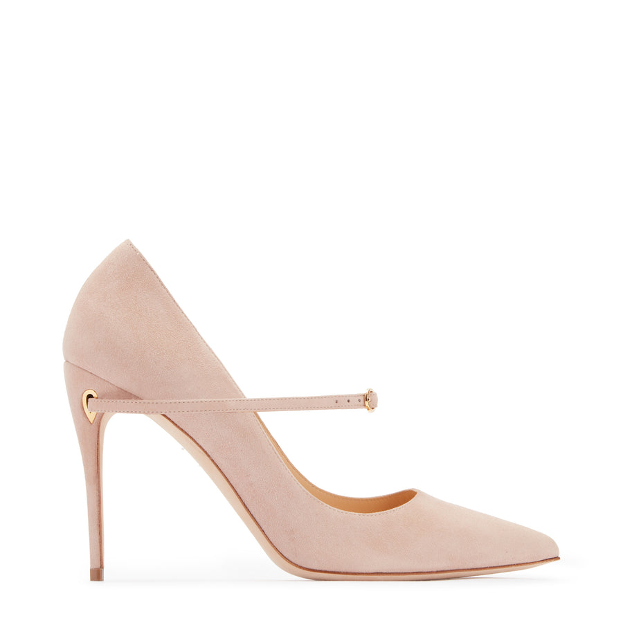 jennifer chamandi LORENZO 105 Blush Suede