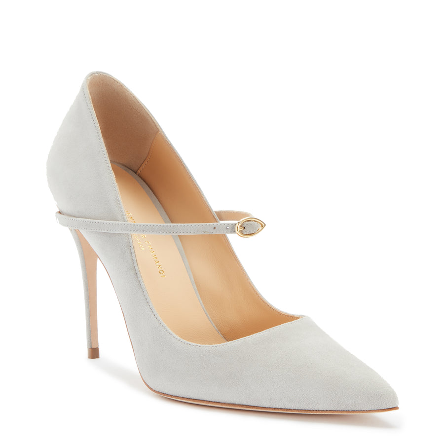 Jennifer Chamandi LORENZO 105 Grey Suede