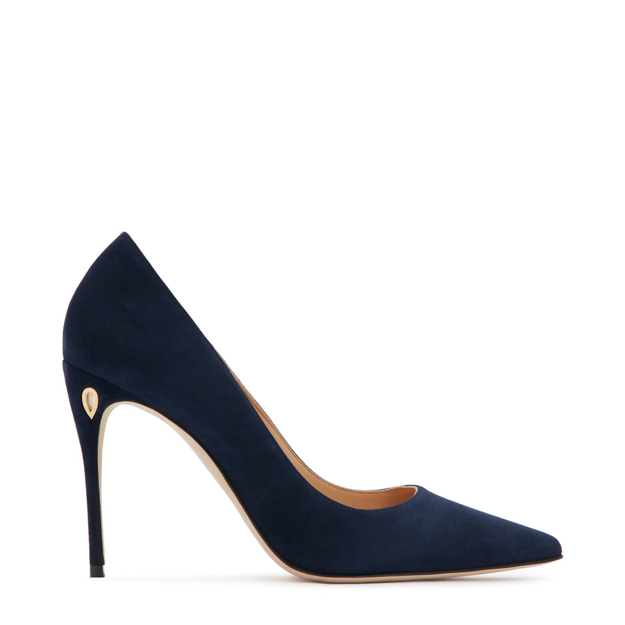 Jennifer Chamandi LORENZO 105 Navy Suede