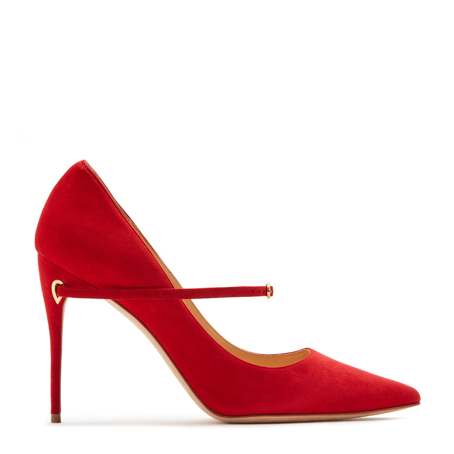 jennifer chamandi LORENZO 105 Red Suede